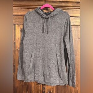 Banana Republic Supima Cotton Gray Hooded Men's Sweater size M EUC